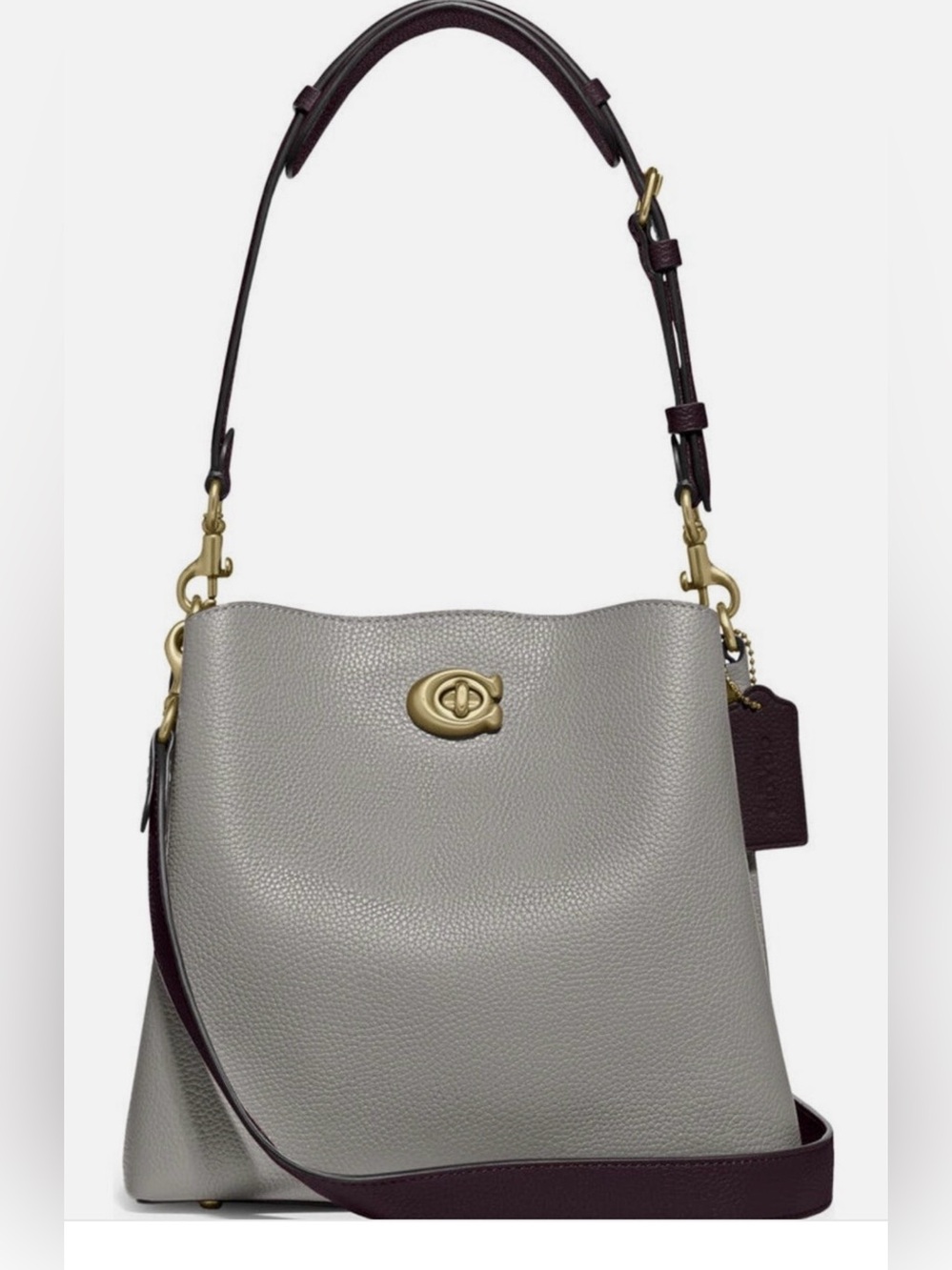 COACH Willow Bucket Dove Grey Multi Bag